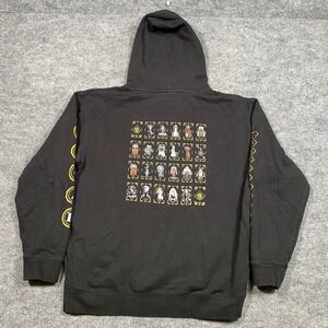 Cloak Brand Hidden in Plain Sight Black Graphic Hoodie Mens Large Tarot Occult